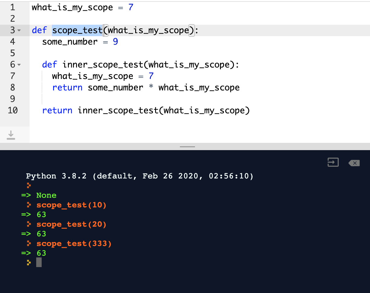 Python scope